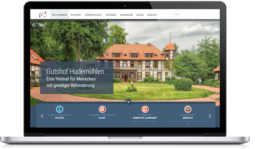 Webseite für Internat und Förderschule im Heidekreis